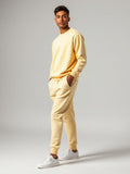 Butter Yellow Fleece Jogger Sweatpants