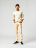 Butter Yellow Slim Tapered Jeans