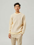 Butter Yellow Waffle Knit Long Sleeve