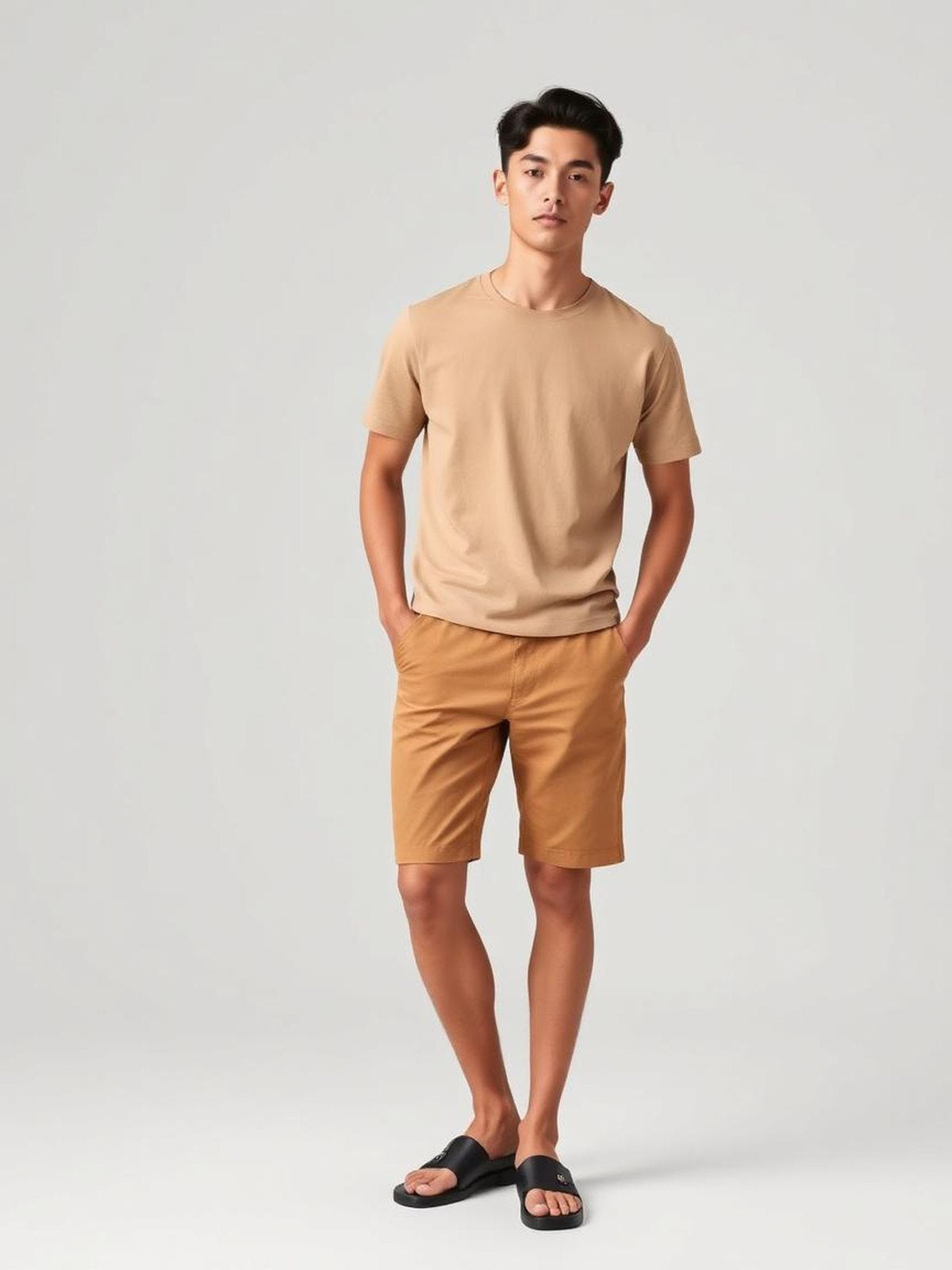 Camel Chino Shorts