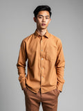 Camel Stretch Dress Shirt