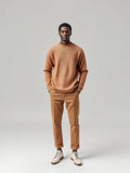 Camel Waffle Knit Long Sleeve