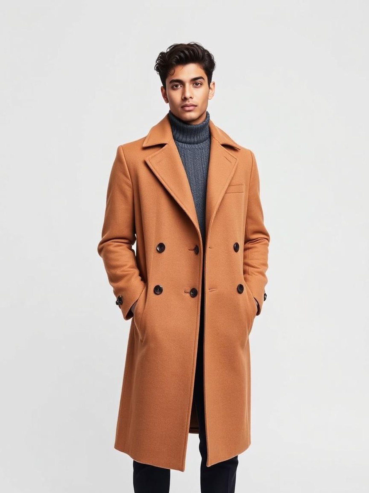 Camel Wool Blend Overcoat