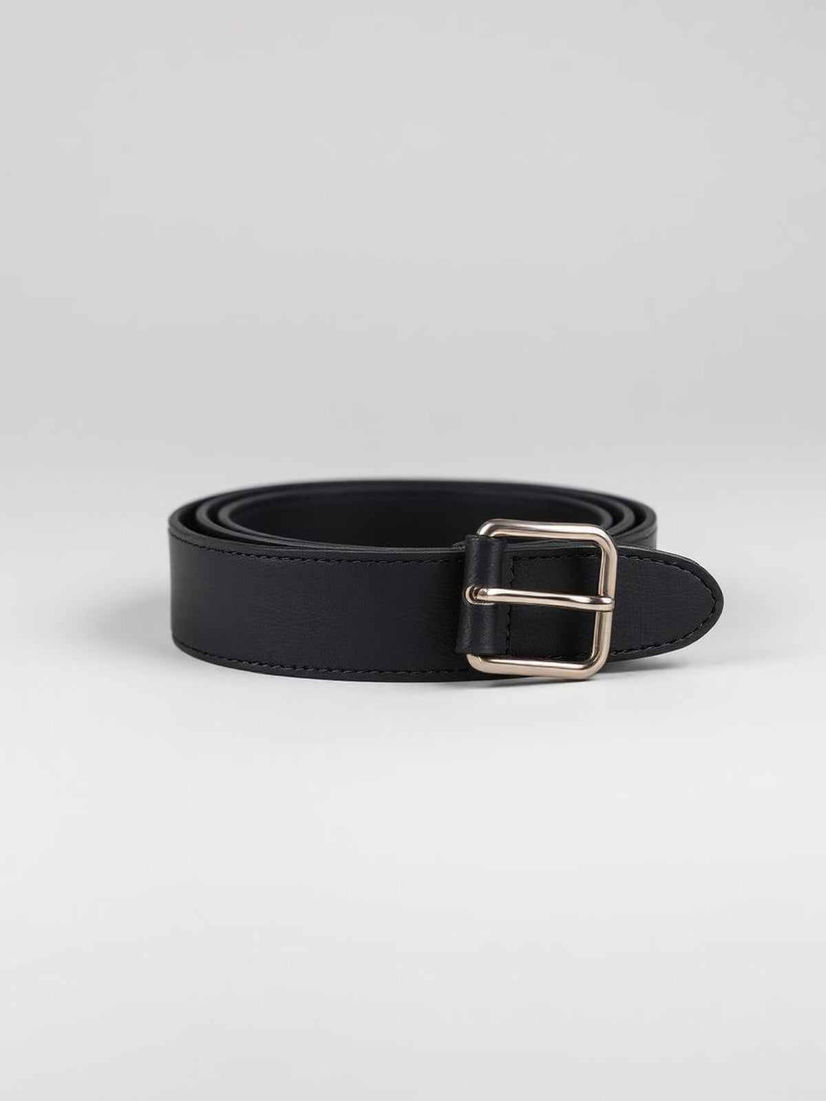 Charcoal Reversible Leather Belt