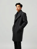 Charcoal Wool Blend Overcoat