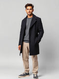 Charcoal Wool Overcoat — Charcoal