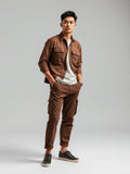Chocolate Cargo Utility Trousers