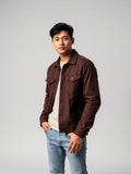 Chocolate Denim Trucker Jacket