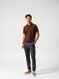 Chocolate Pique Polo Shirt