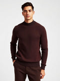 Chocolate Waffle Knit Long Sleeve