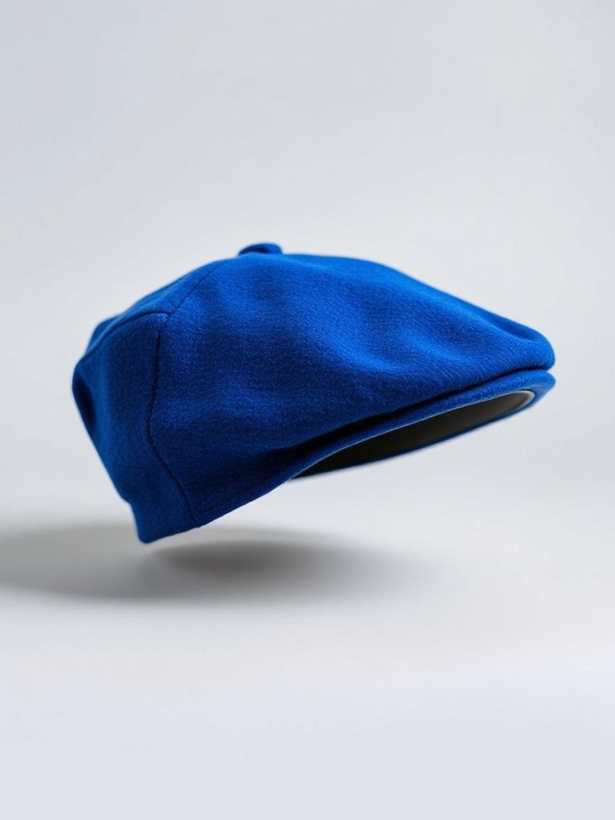 Cobalt Wool Flat Cap