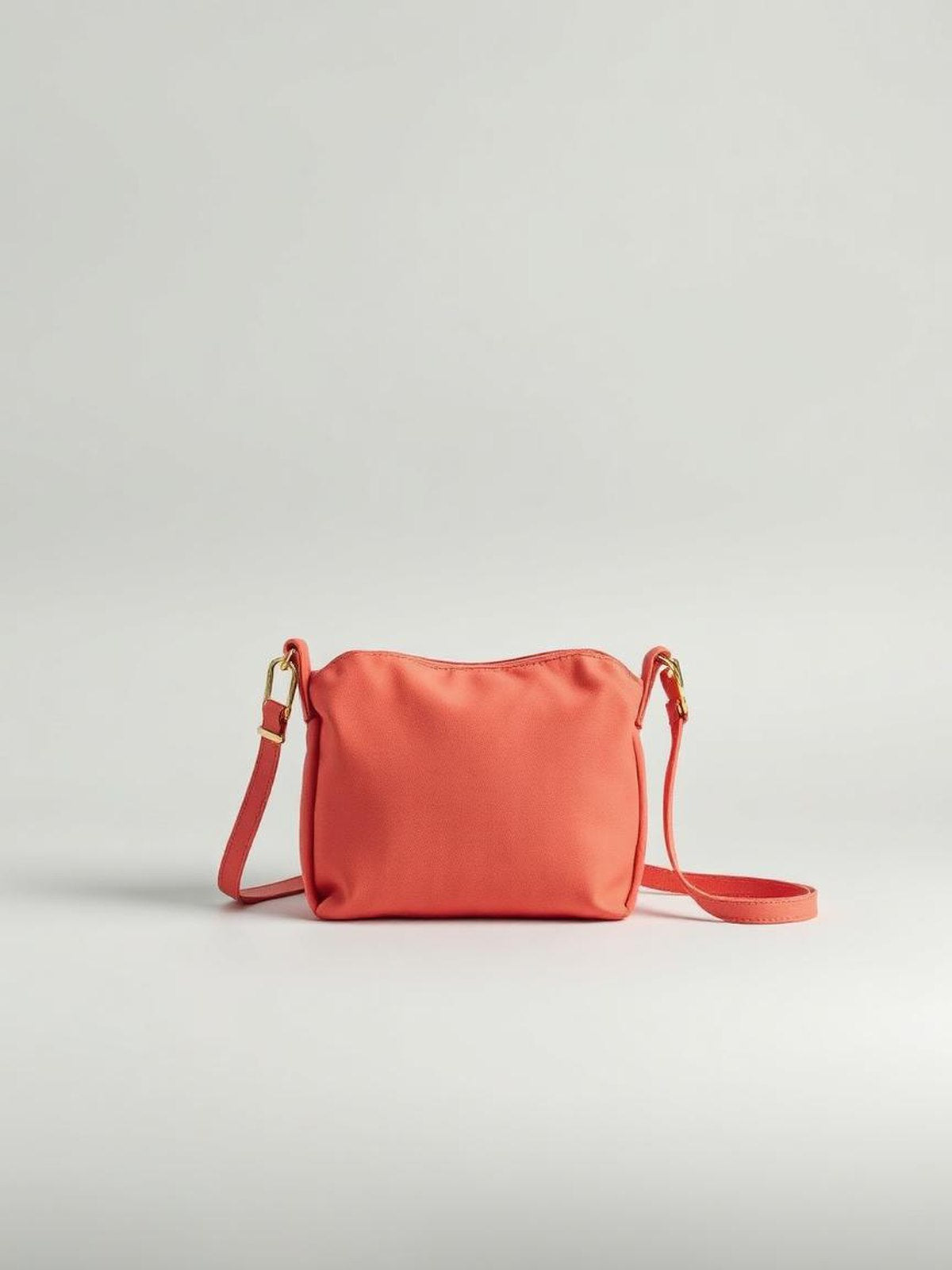 Coral Canvas Crossbody Bag