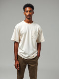 Cream Heavyweight Pocket Tee