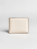 Cream Leather Billfold Wallet
