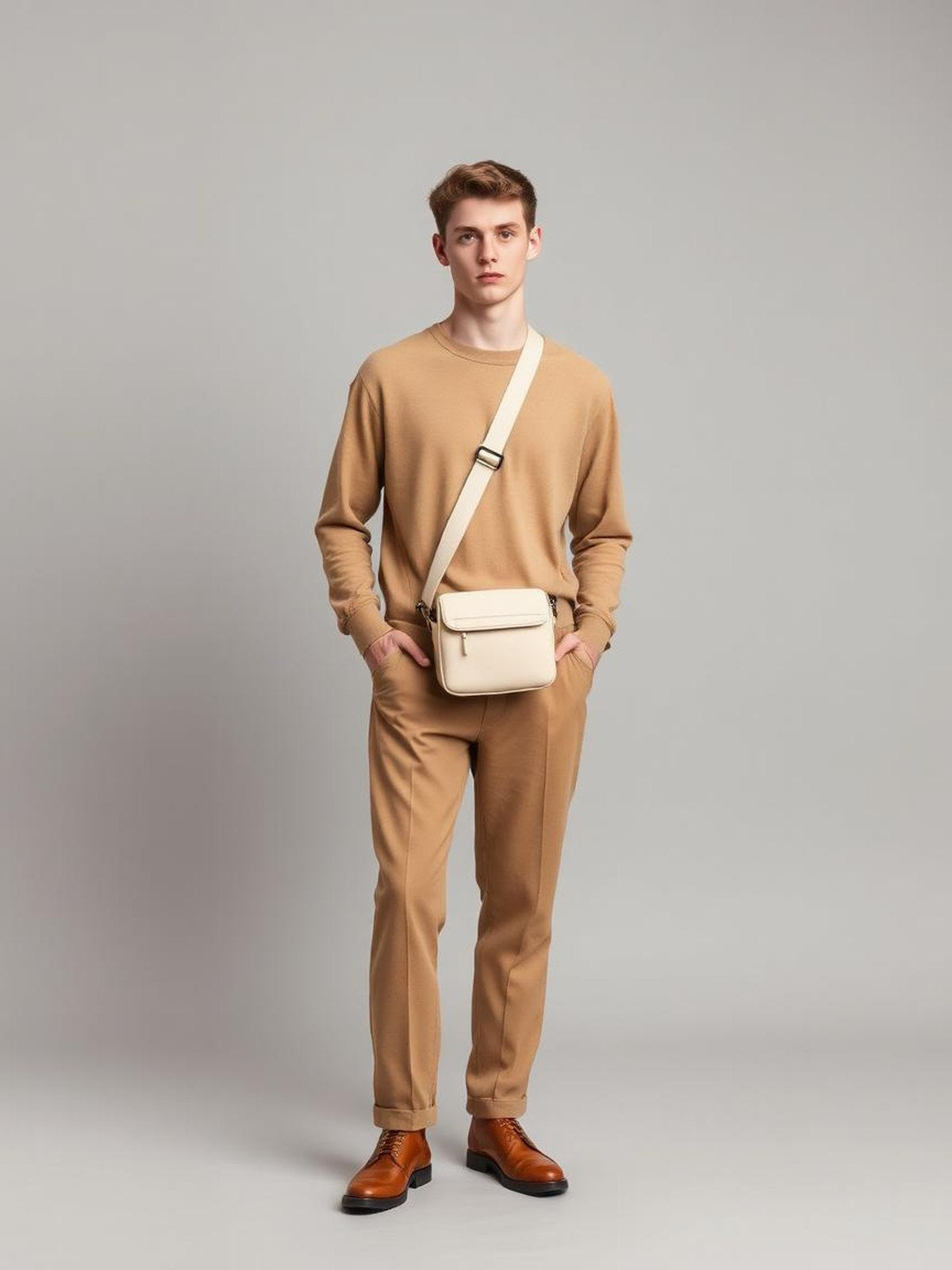 Crossbody Sling Bag — Ecru