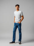 Denim Blue Selvedge Straight Jeans