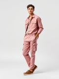 Dusty Pink Cargo Utility Trousers