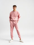Dusty Pink Fleece Jogger Sweatpants
