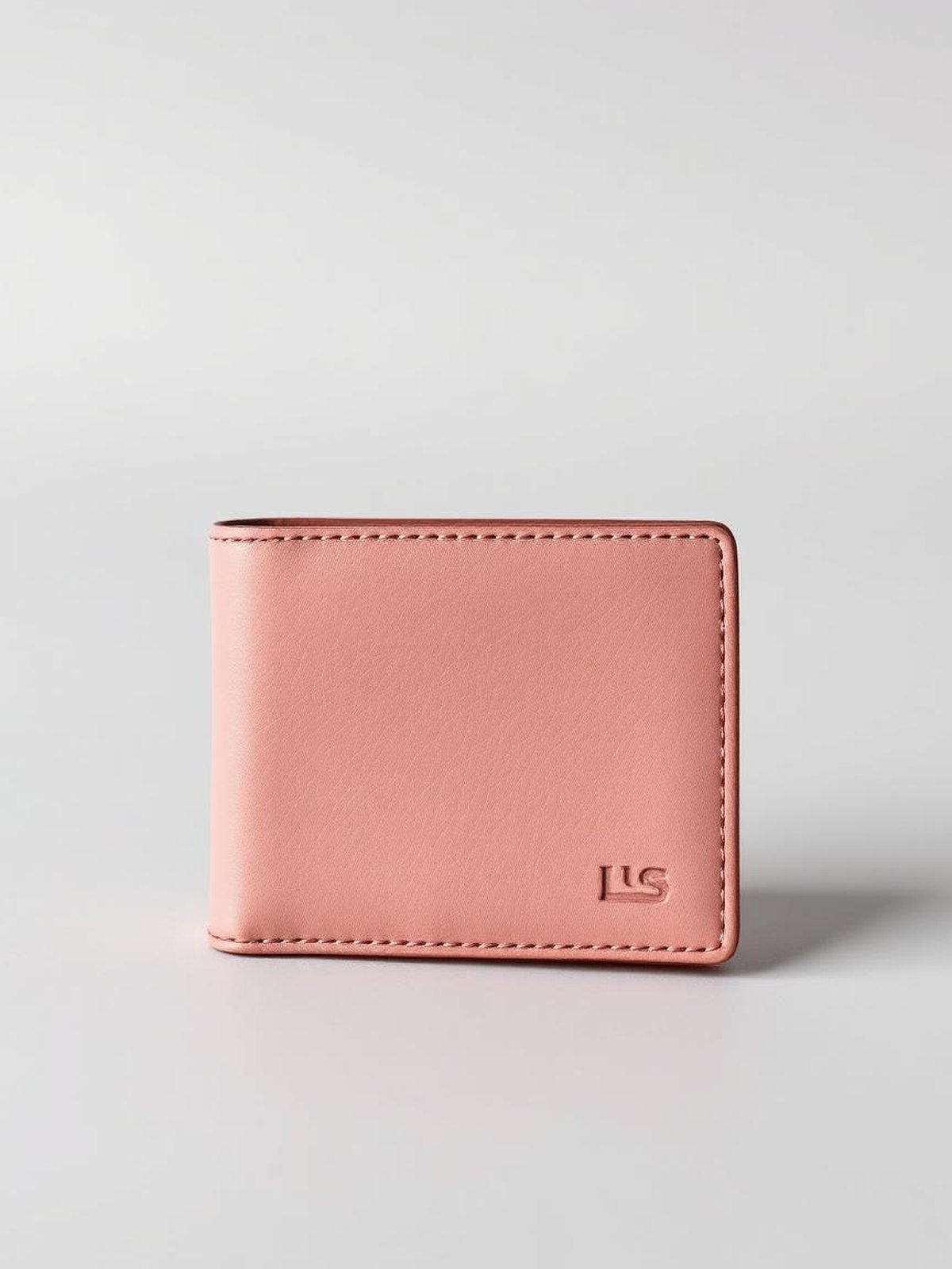 Dusty Pink Leather Billfold Wallet