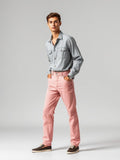 Dusty Pink Loose Fit Carpenter Jeans