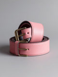 Dusty Pink Reversible Leather Belt