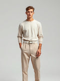 Ecru Leather Belt — Ecru