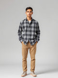 Flannel Check Shirt — Grey