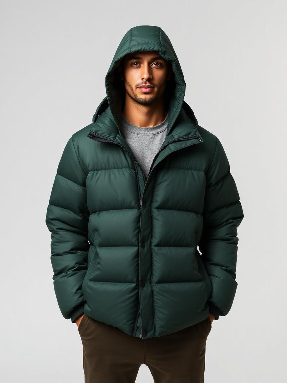 Forest Hooded Puffer Jacket