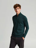 Forest Zip Neck Polo