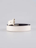 Ivory Reversible Leather Belt