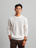 Ivory Waffle Knit Long Sleeve