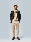 Knitted Scarf — Beige