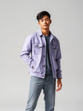 Lavender Denim Trucker Jacket