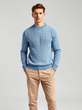 Light Blue Cable Knit Sweater — Light Blue