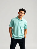 Mint Pique Polo Shirt