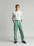Mint Pleated Wide Trousers