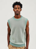 Mint Textured Knit Sweater Vest