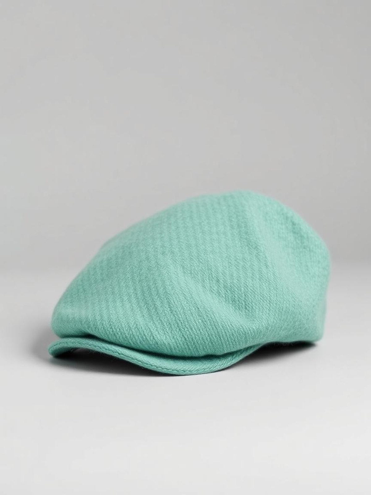 Mint Wool Flat Cap