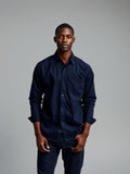 Navy Twill Overshirt