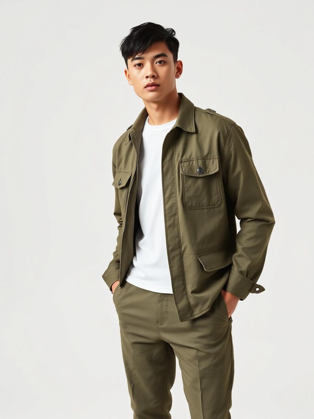 Olive Field Utility Jacket