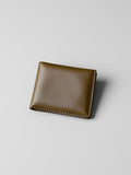Olive Leather Billfold Wallet