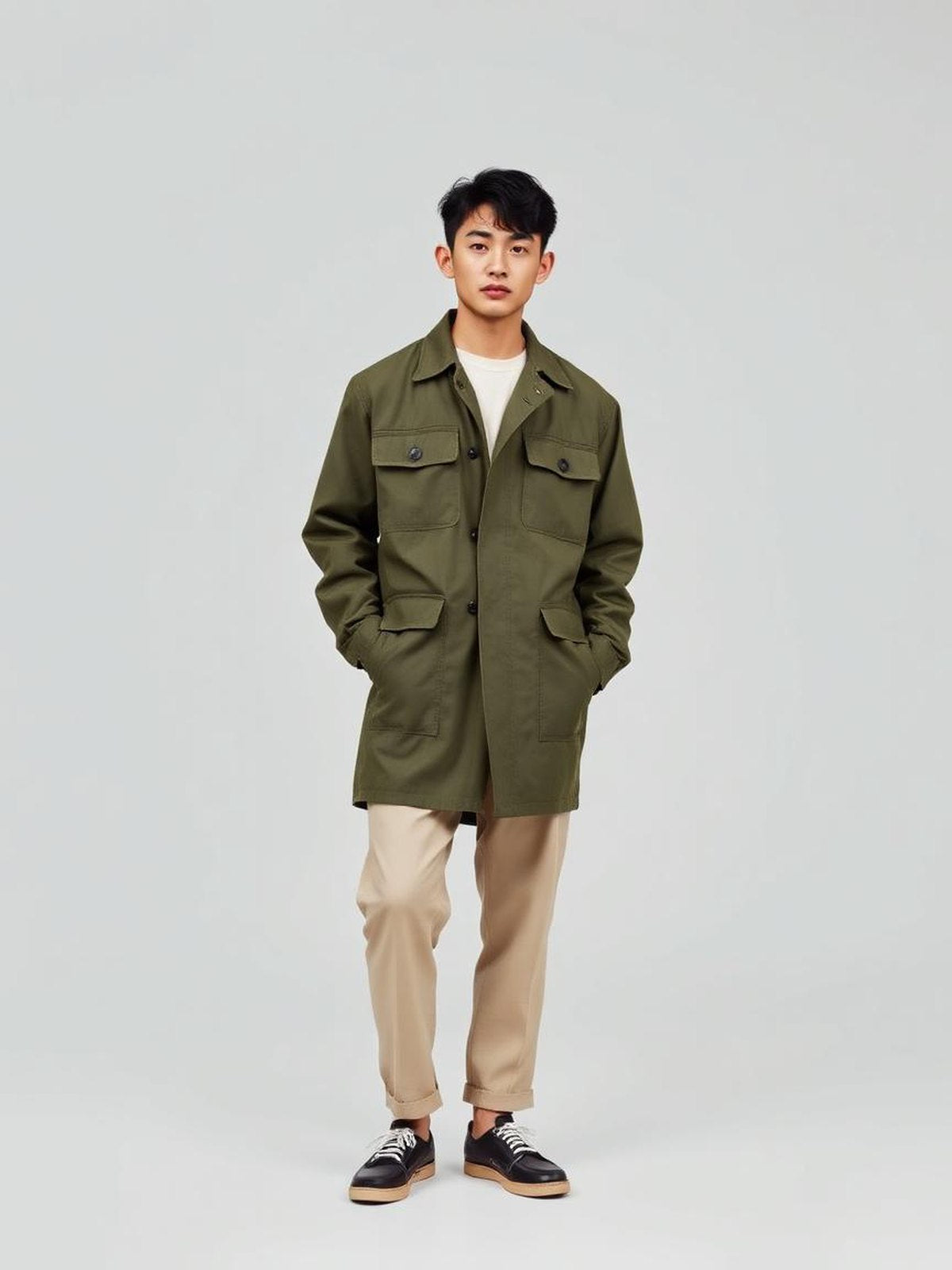 Olive Workwear Chore Coat — Olive
