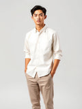 Oxford Button-Down Shirt — Ecru
