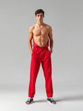 Red Relaxed Tapered Trousers