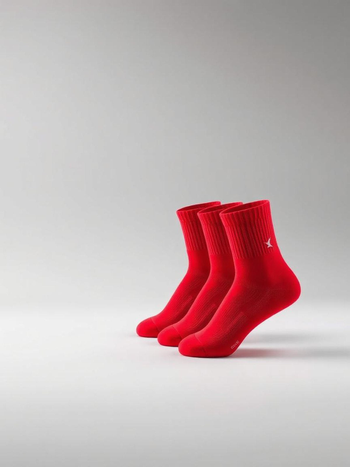 Red Sport Crew Socks 3-Pack