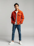 Rust Denim Trucker Jacket