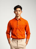 Rust Oxford Button-Down Shirt