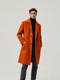 Rust Wool Blend Overcoat