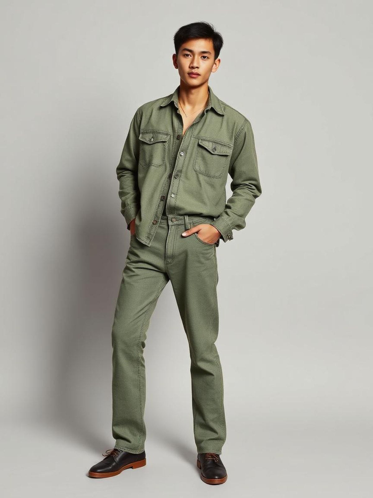Sage Loose Fit Carpenter Jeans