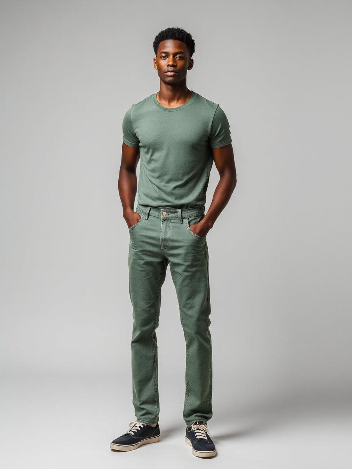 Sage Selvedge Straight Jeans